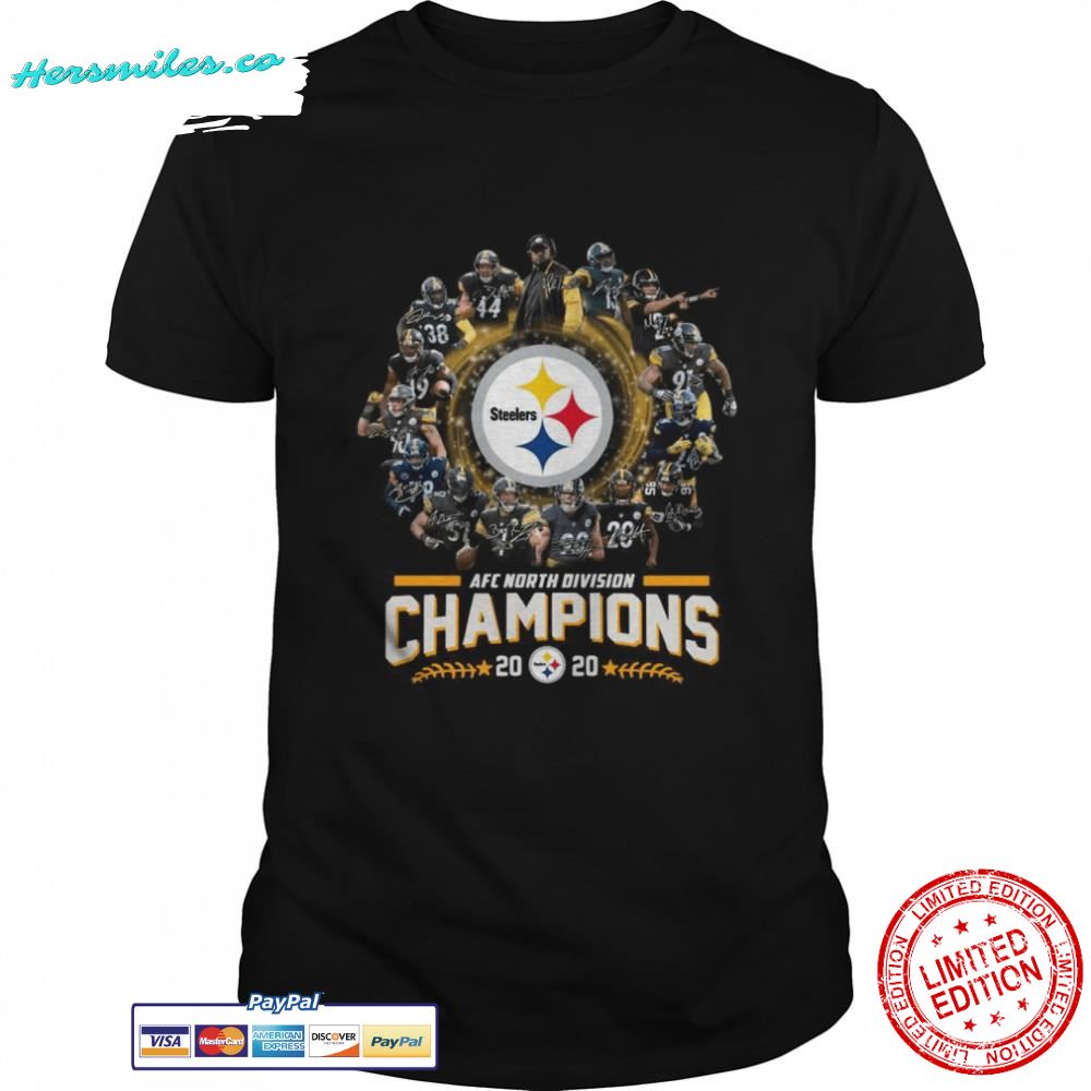 Pittsburgh Steelers Team Football 2020 Afc North Division Signatures shirt