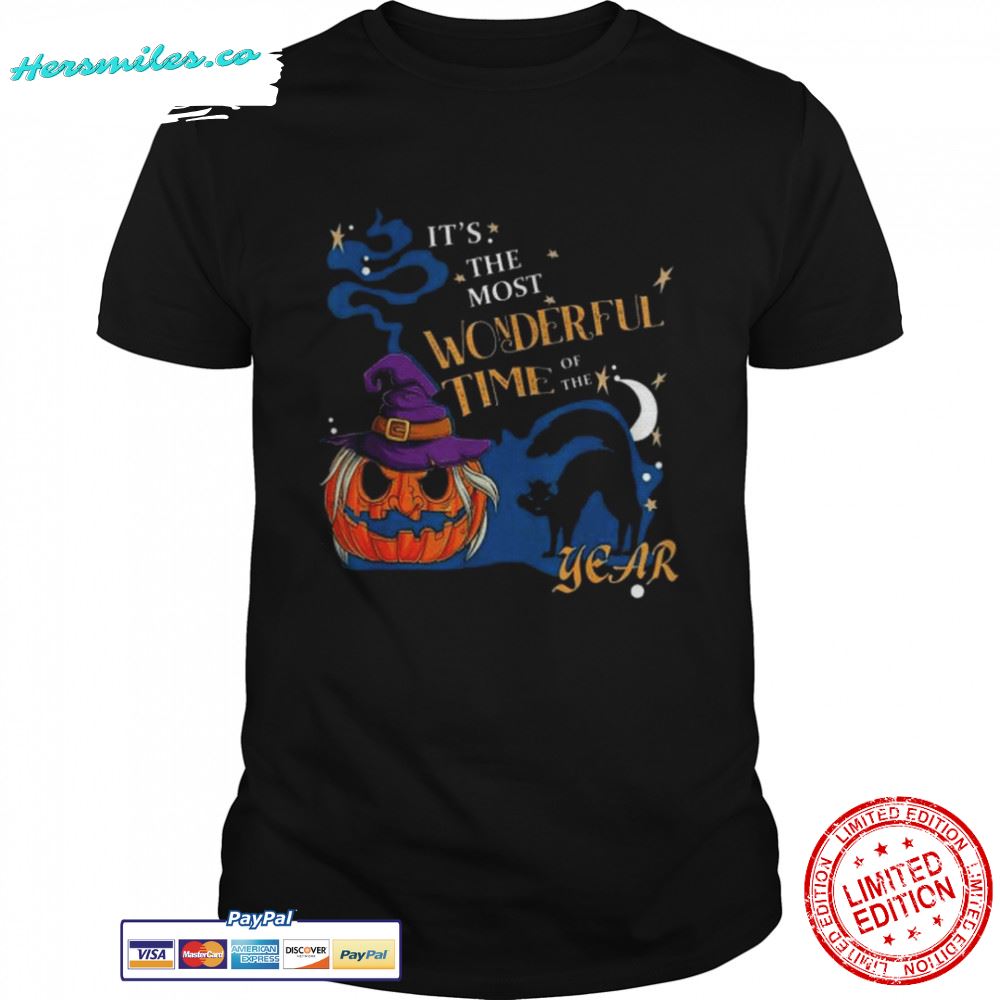 Pumpkin witch It’s the Most Wonderful Time of the Year halloween shirt