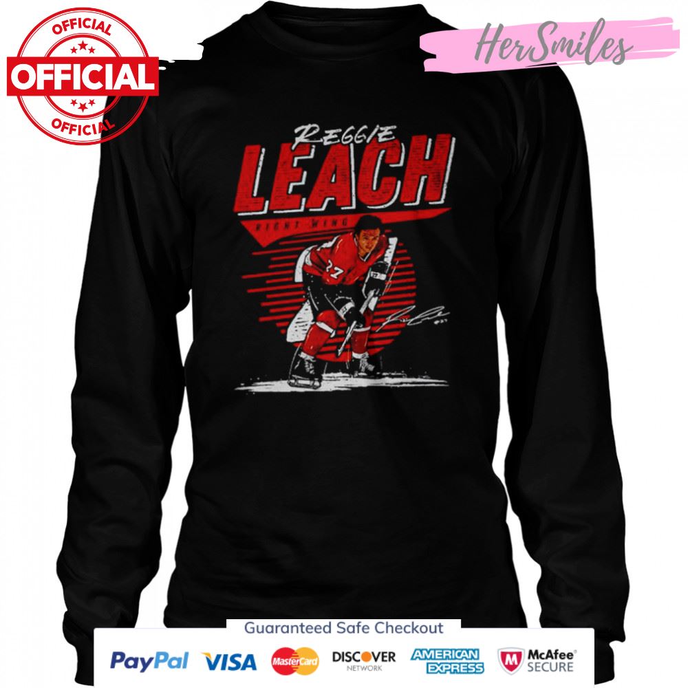 Reggie Leach Philadelphia Hockey Signatures Shirt Reggie Leach Philadelphia Hockey Signatures Shirt