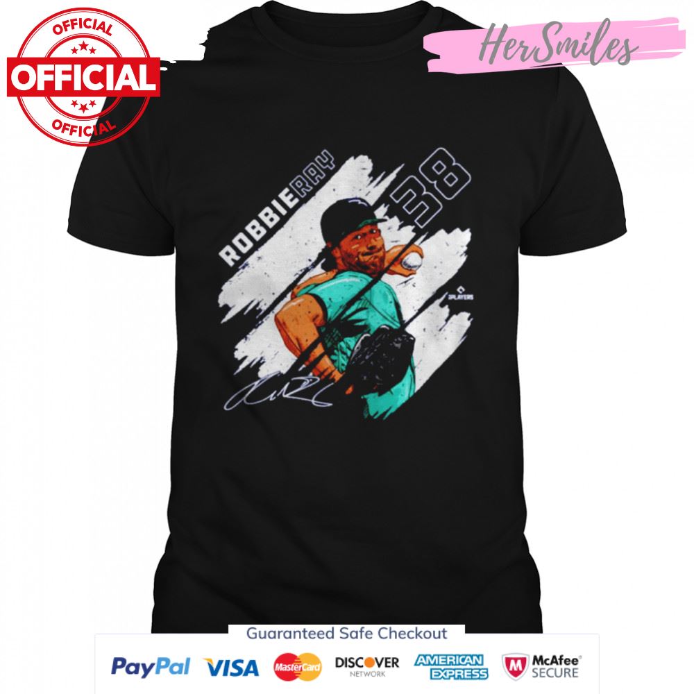Robbie Ray Seattle Stripes Baseball Signatures Shirt
