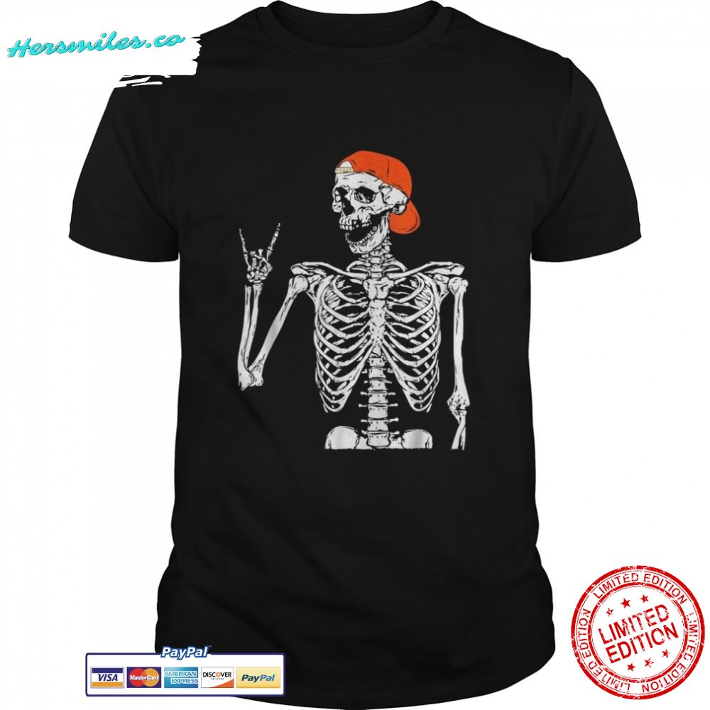 Rocker Skeleton Hand Costume Halloween Shirt