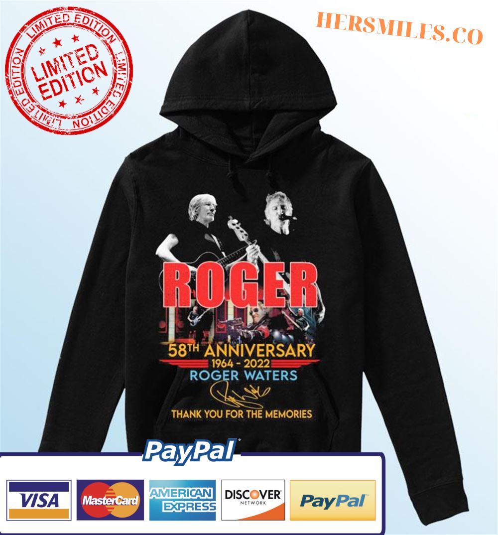 Roger Waters 58th Anniversary 1964-2022 Thank You For The Memories Signature Classic T-Shirt