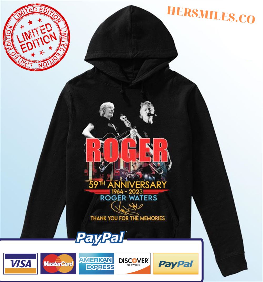 Roger Waters 59th Anniversary 1964-2023 Thank You For The Memories Signature Classic T-Shirt