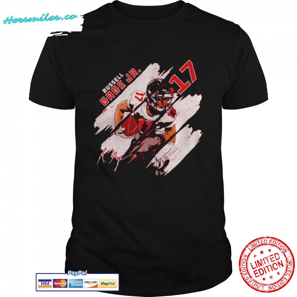 Russell Gage Jr. Tampa Bay Buccaneers Stripes signature shirt