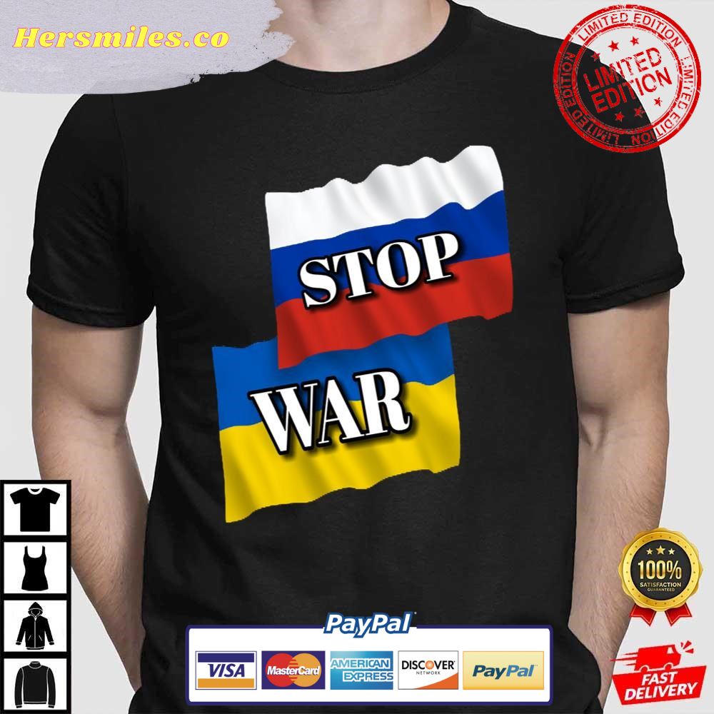 Russia Ukraine Stop War  Support Ukraine T-Shirt