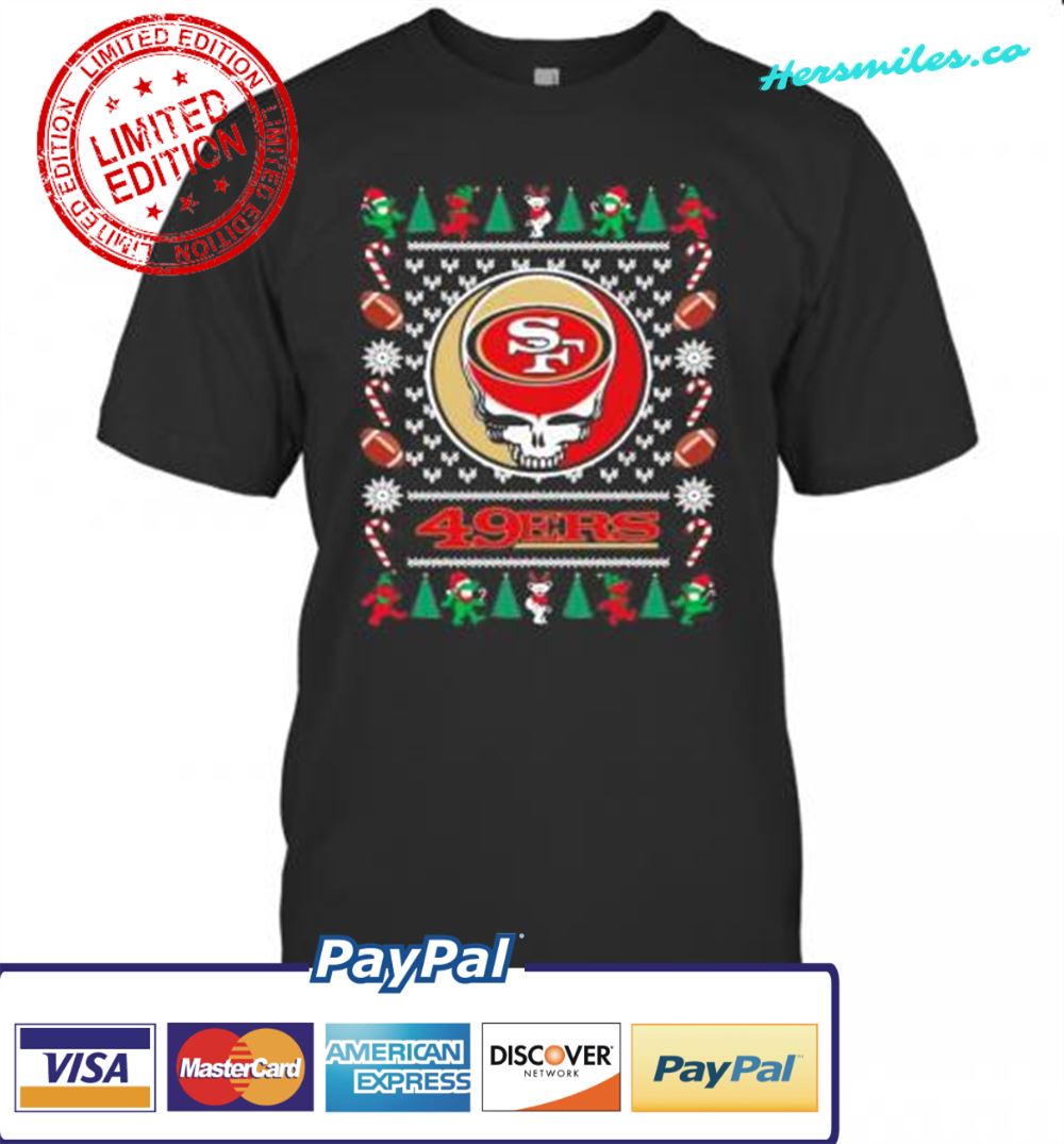 San Francisco 49Ers Grateful Dead Ugly Christmas T-Shirt