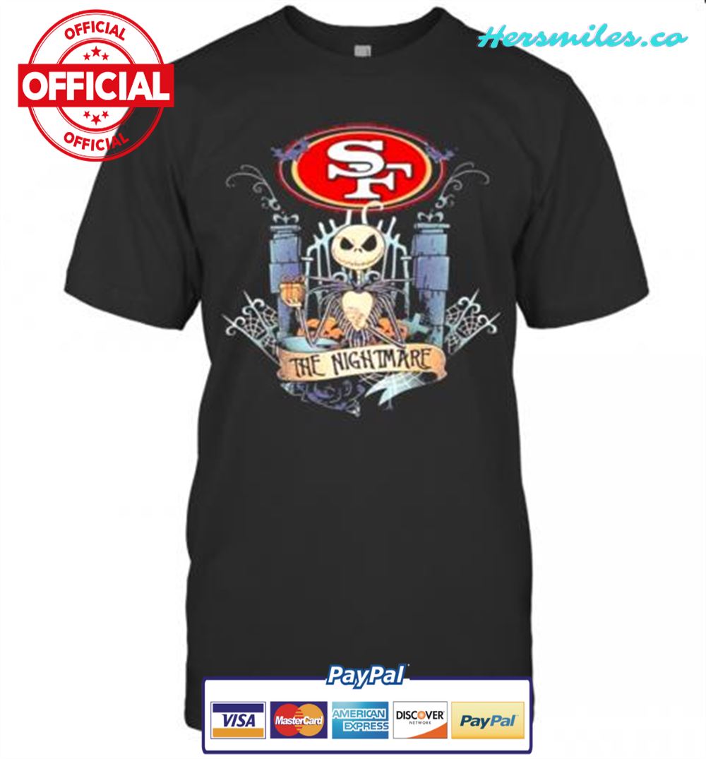 San Francisco 49Ers Jack Skellington The Nightmare T-Shirt
