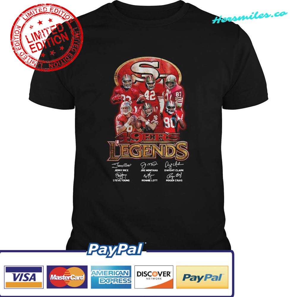 San Francisco 49ers Legends Signatures shirt