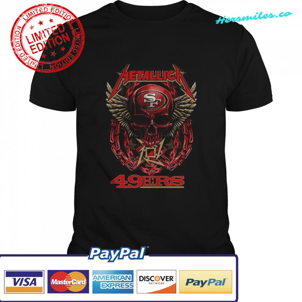 Skull Metallica San Francisco 49Ers shirt