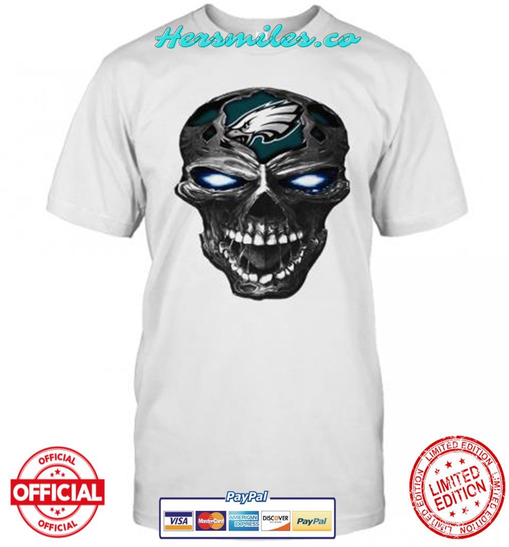 Skull Philadelphia Eagles Football Logo Light Unisex T-Shirt