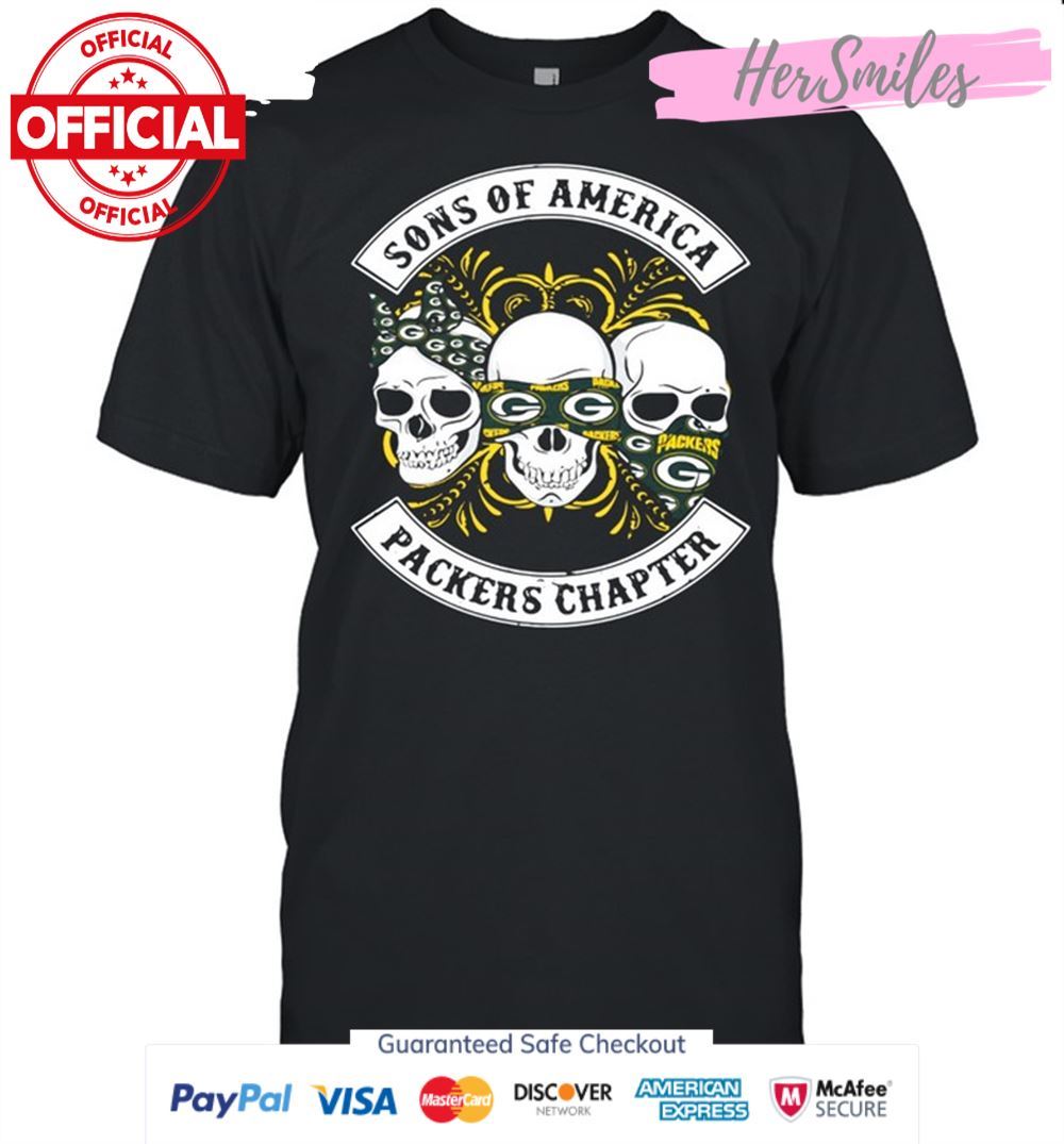 Skull sons of America Green bay Packers chapter T-Shirt