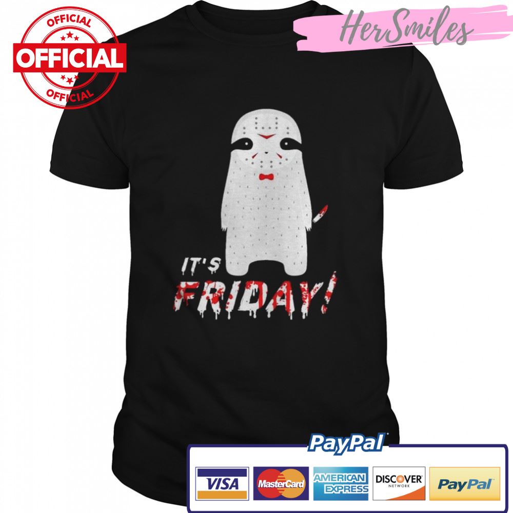 Sloth Voorhees Its Friday Halloween shirt