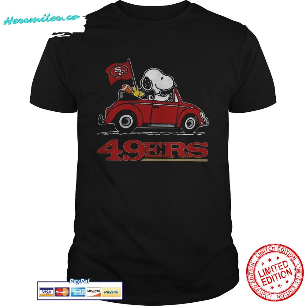 Snoopy Driving Volkswagen San Francisco 49ers shirt