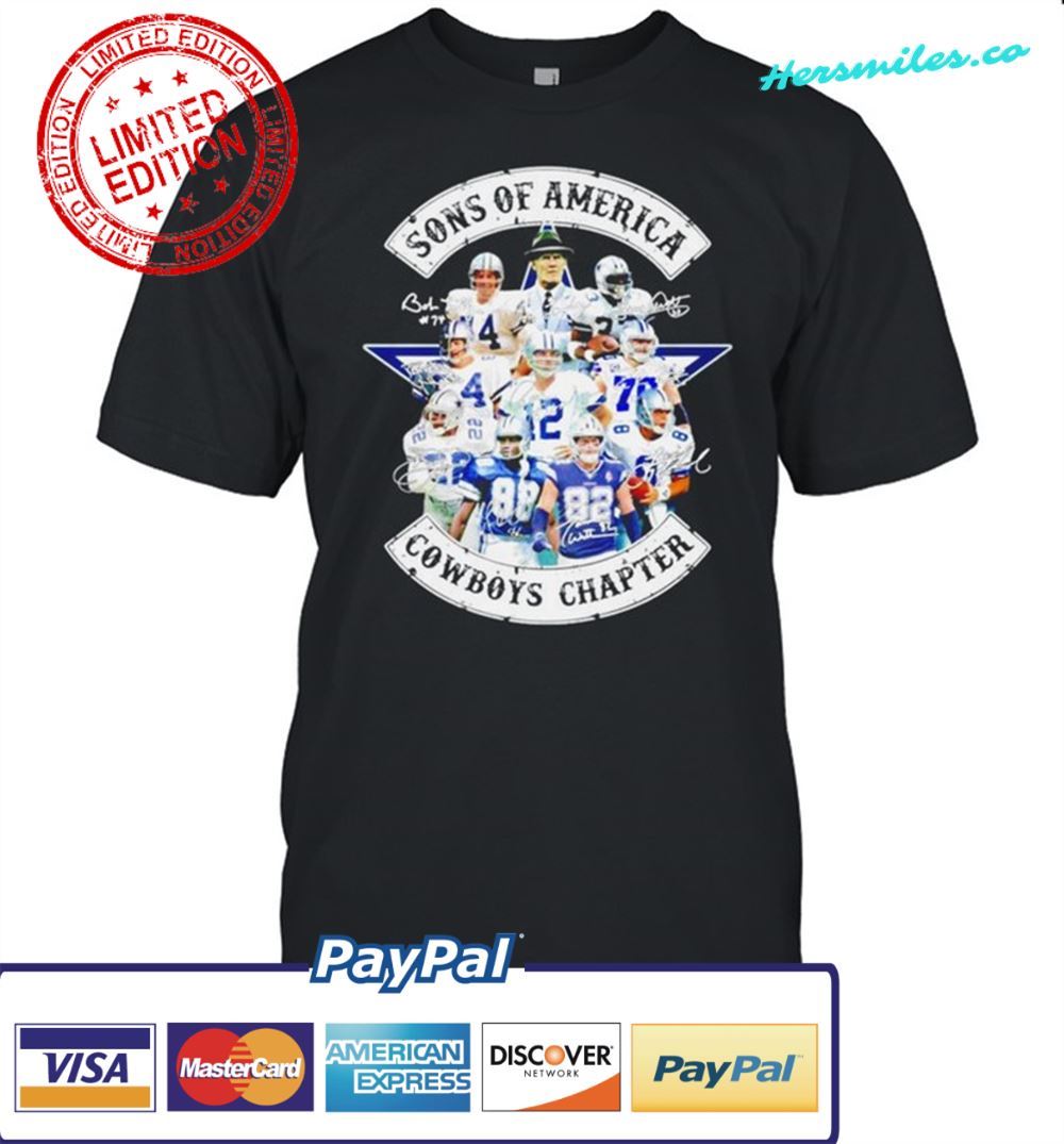 Sons of America Dallas Cowboys chapter signatures T-Shirt