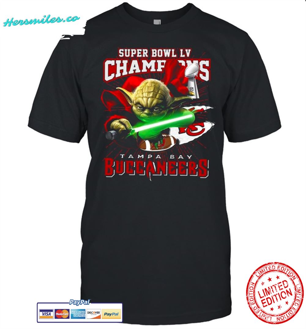 Star Wars Master Yoda Super Bowl LV Champions Tampa Bay Buccaneers shirt