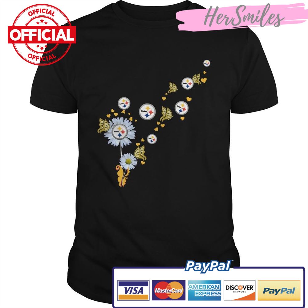 Steelers Pittsburgh logo Butterfly fly shirt