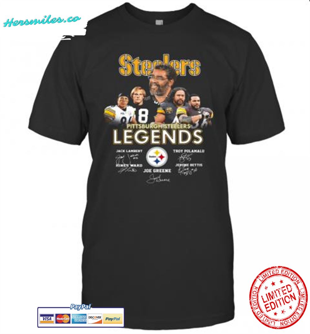 Steelers Pittsburgh Steelers Legends Signatures T-Shirt