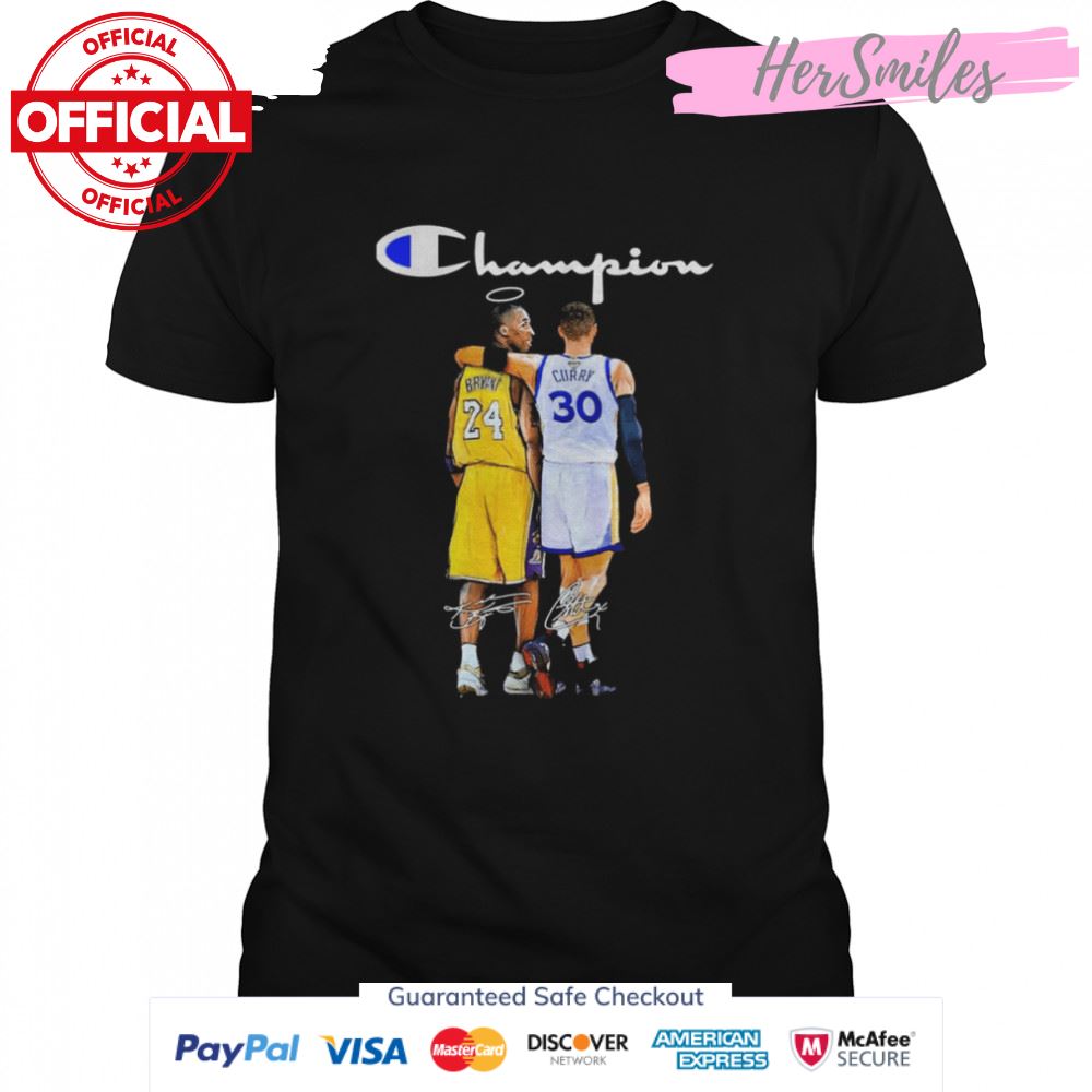 Stephen Curry And Kobe Bryant Champion Basketball Signatures Shirt