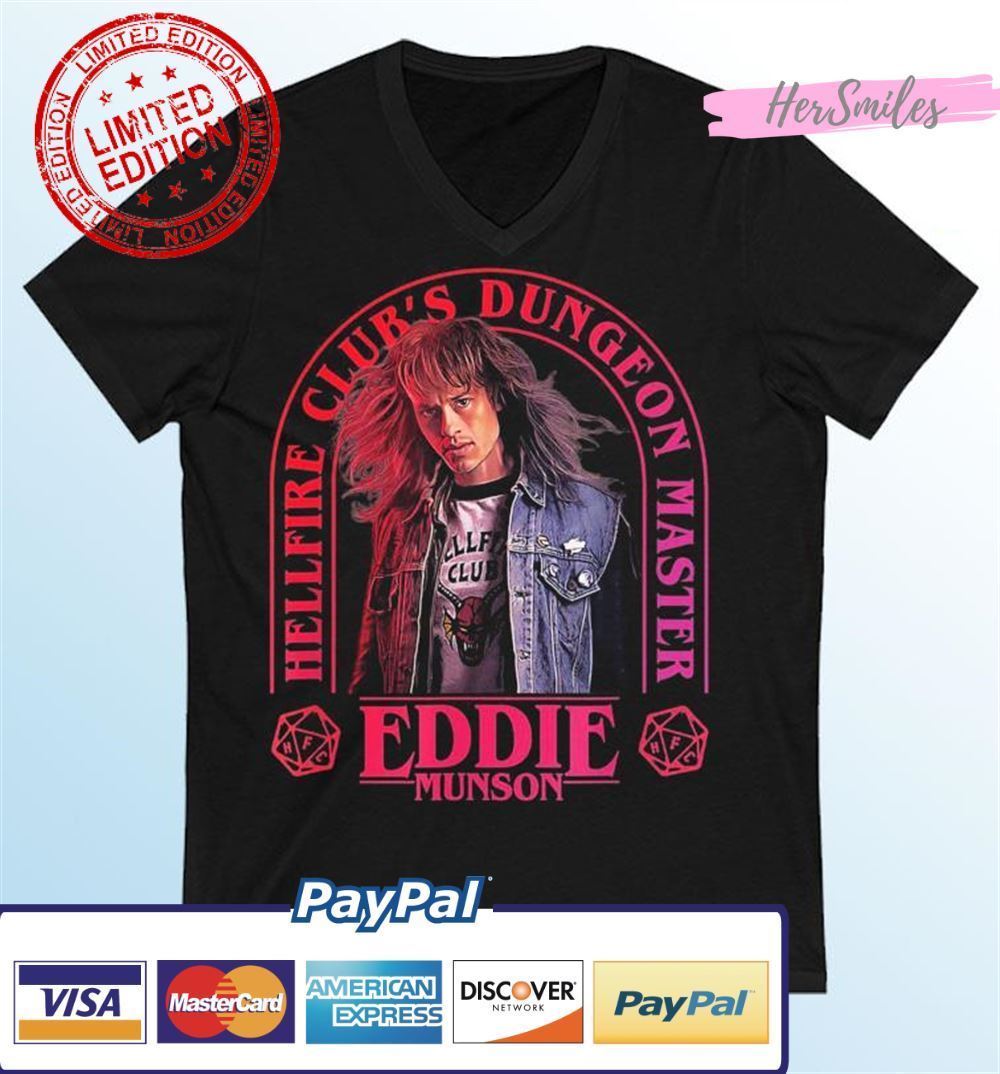 Stranger Things 4 Eddie Munson Hellfire Club Dungeon Master Classic T ...