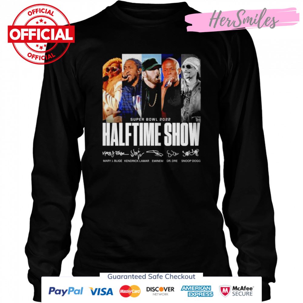 Super Bowl 2022 Halftime Show signatures shirt Super Bowl 2022 Halftime Show signatures shirt