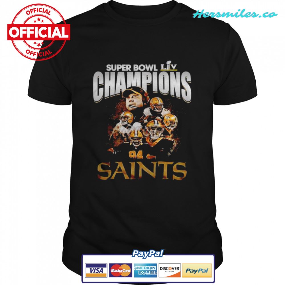 Super Bowl Liv Champions New Orleans Saints Nfl Shirt