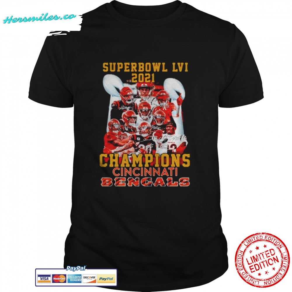 Super Bowl LVI 2021 champions Cincinnati Bengals shirt