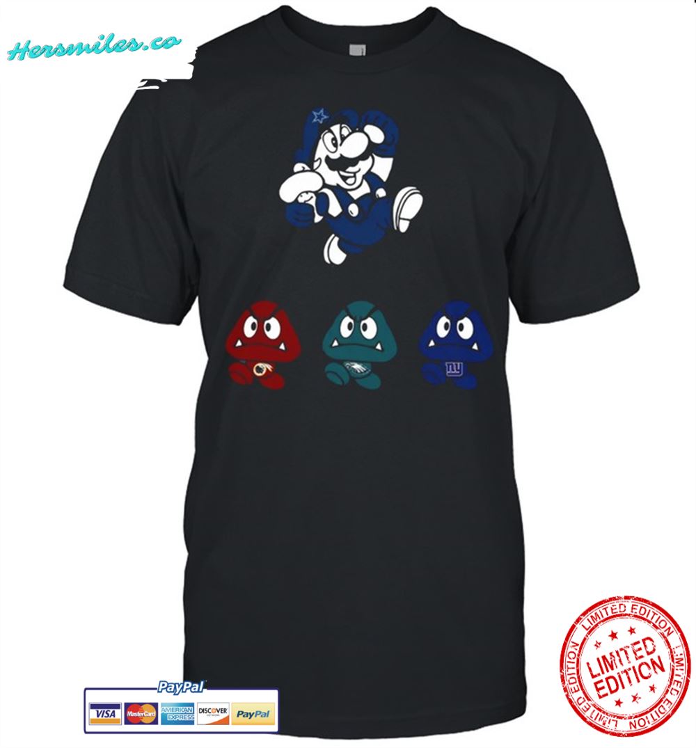 Super Mario Team Dallas Cowboys shirt