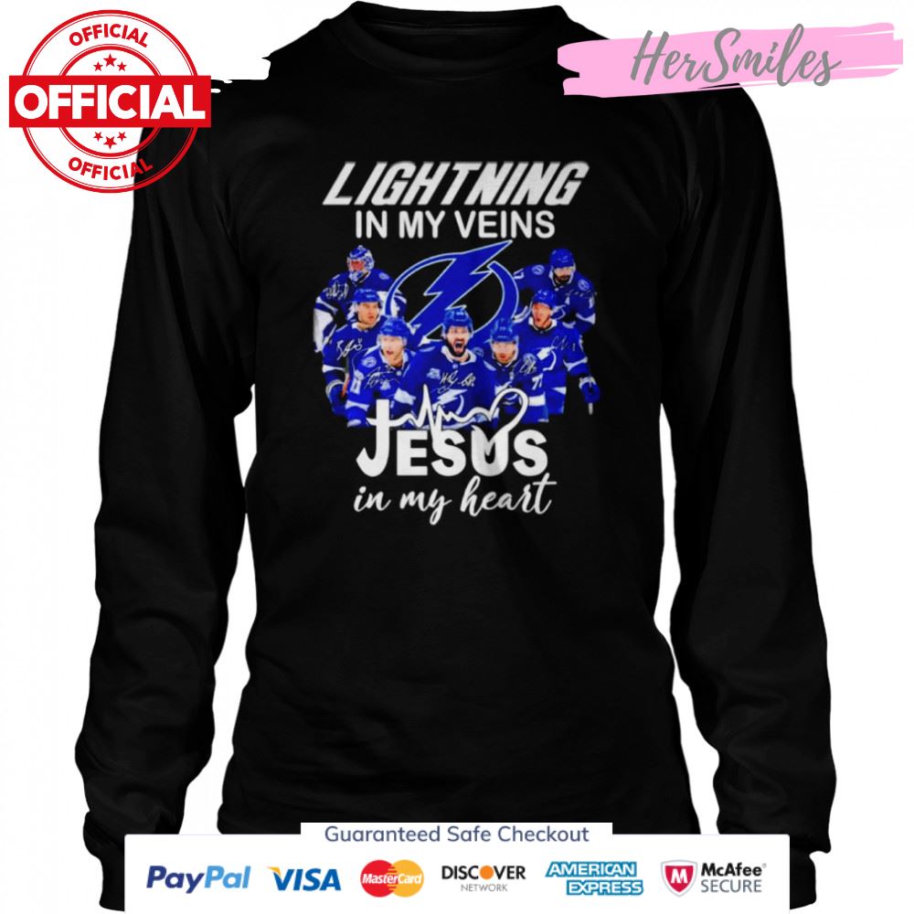 Tampa Bay Lightning In My Venus Jesus In My Heart Signatures Shirt Tampa Bay Lightning In My Venus Jesus In My Heart Signatures Shirt