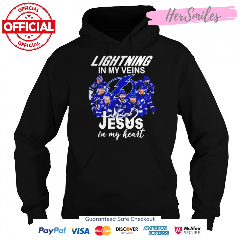 Tampa Bay Lightning In My Venus Jesus In My Heart Signatures Shirt Tampa Bay Lightning In My Venus Jesus In My Heart Signatures Shirt