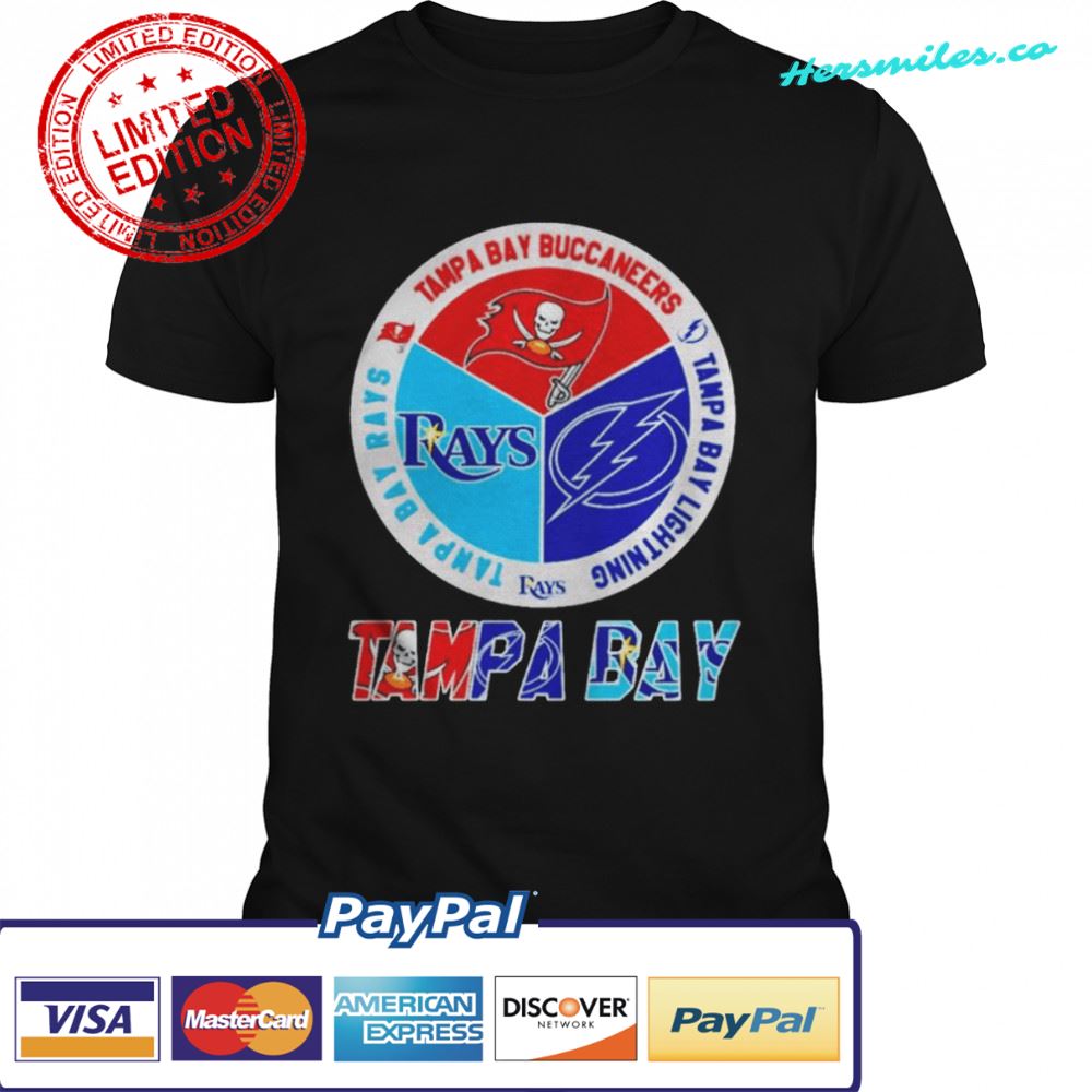 Tampa Bay Rays Tampa Bay Buccaneers Tampa Bay Lightning Logo shirt
