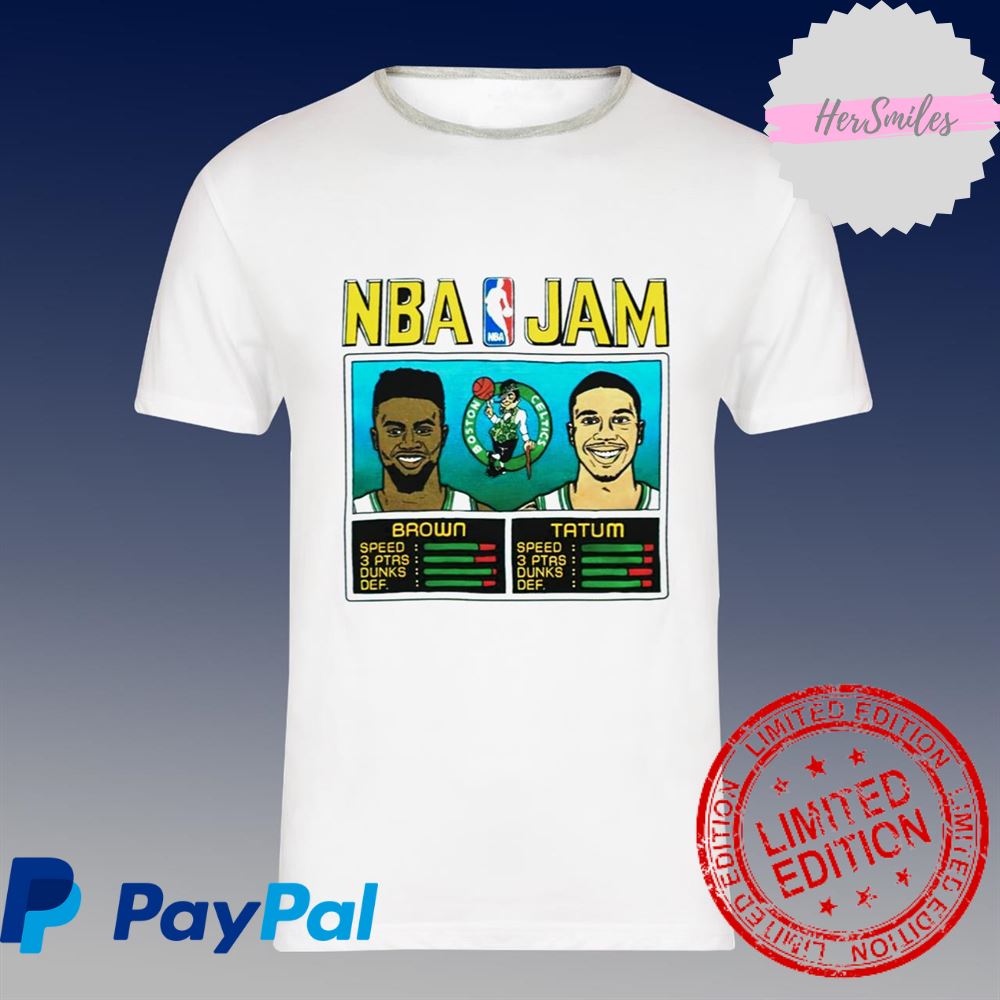 Taylor Snow NBA Jam Celtics Brown And Tatum Shirt