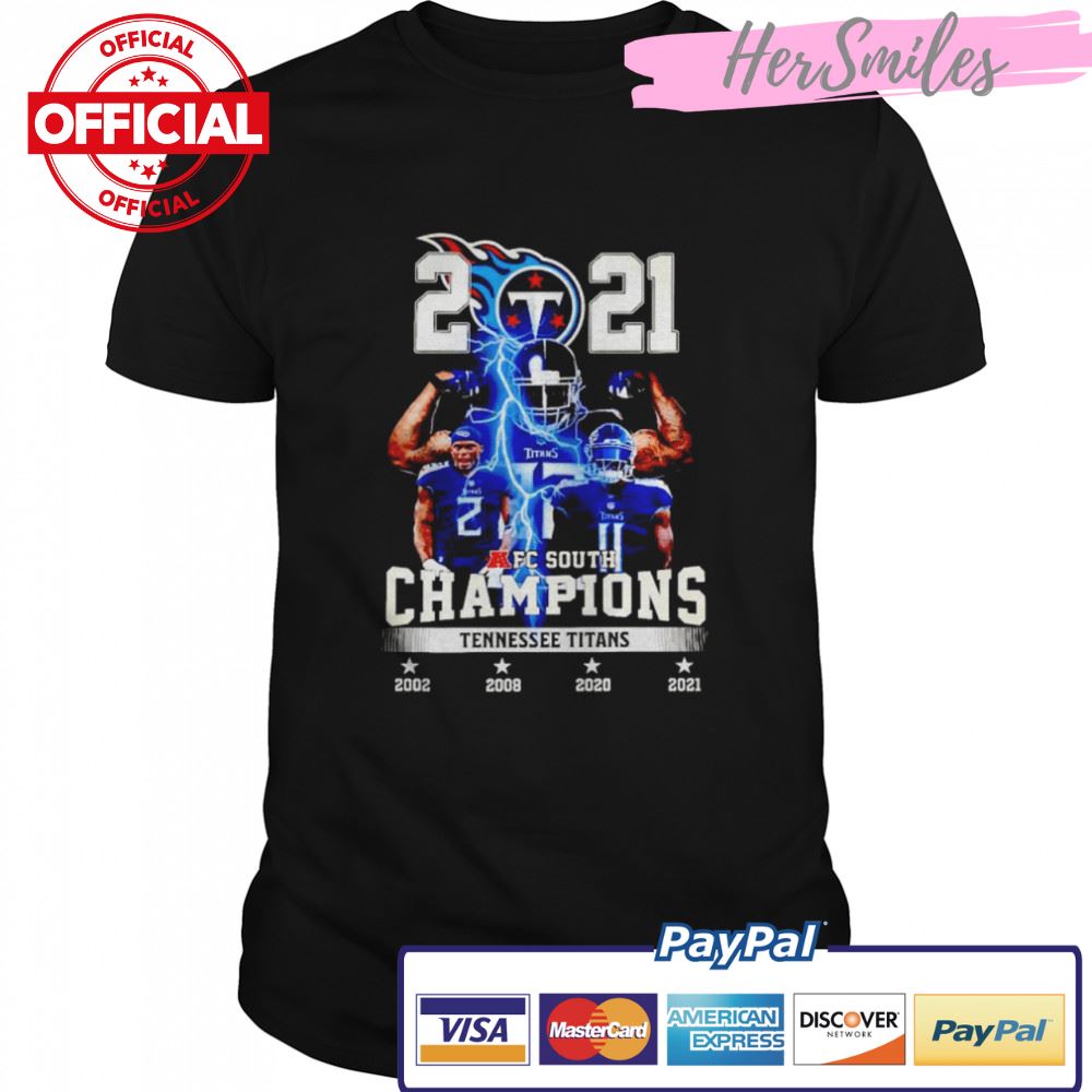 Tennessee Titans 2021 AFC South Division Champions T-shirt