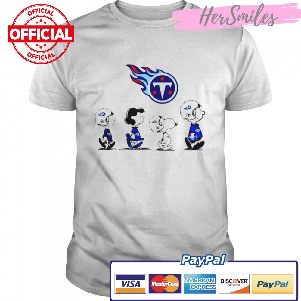 Tennessee Titans Snoopy Charlie Brown Super Bowl Peanuts shirt
