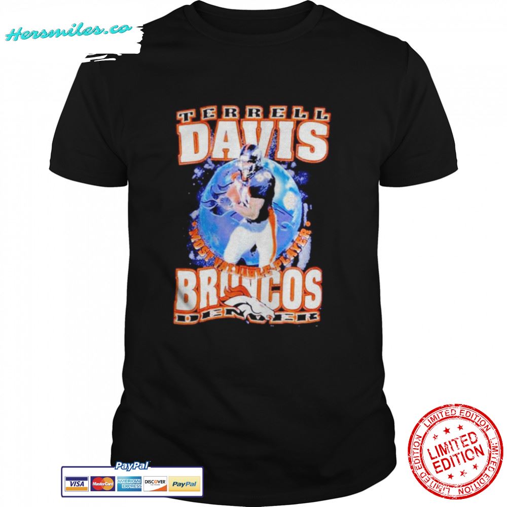 Terrell Davis Denver Broncos most valuable Player shirt