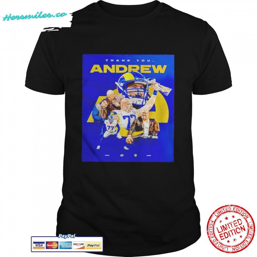Thank You Andrew Whitworth Los Angeles Rams shirt