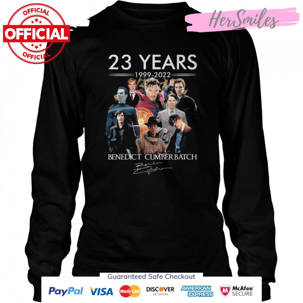 The 23 year 1999 2022 Benedict Cumberbatch signature shirt The 23 year 1999 2022 Benedict Cumberbatch signature shirt
