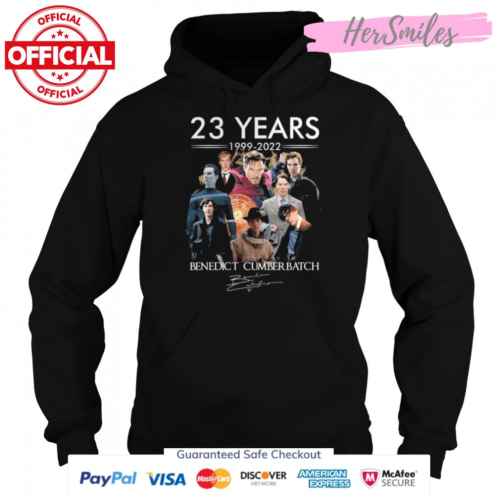 The 23 year 1999 2022 Benedict Cumberbatch signature shirt The 23 year 1999 2022 Benedict Cumberbatch signature shirt