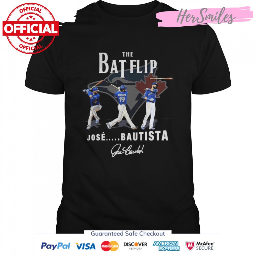 The Bat Flip Jose Bautista Toronto Blue Jays Signatures Shirt