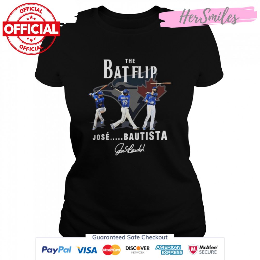 The Bat Flip Jose Bautista Toronto Blue Jays Signatures Shirt