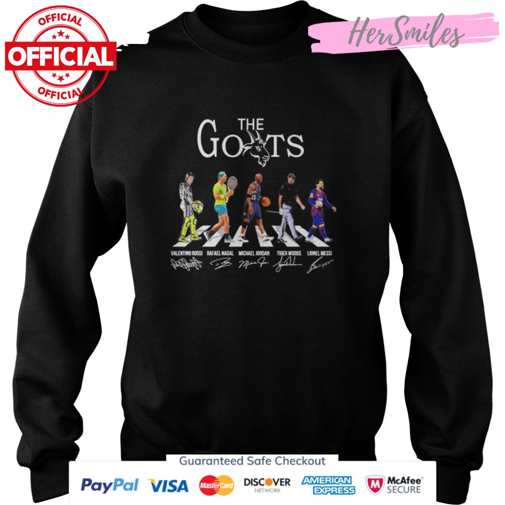 The Goat Best Worlds Players Abbey Road Signatures Shirt The Goat Best Worlds Players Abbey Road Signatures Shirt