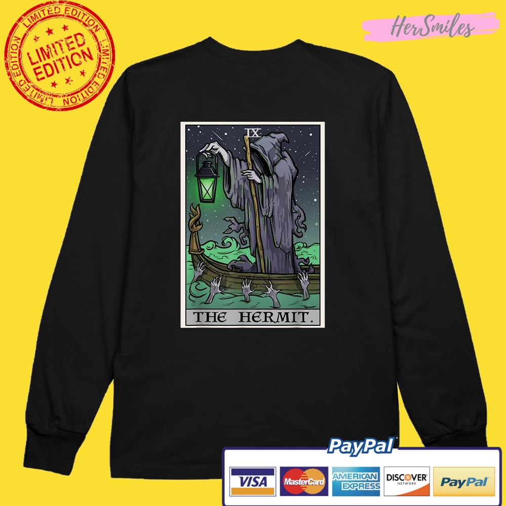 The Hermit Tarot Card Gothic Halloween Shirt