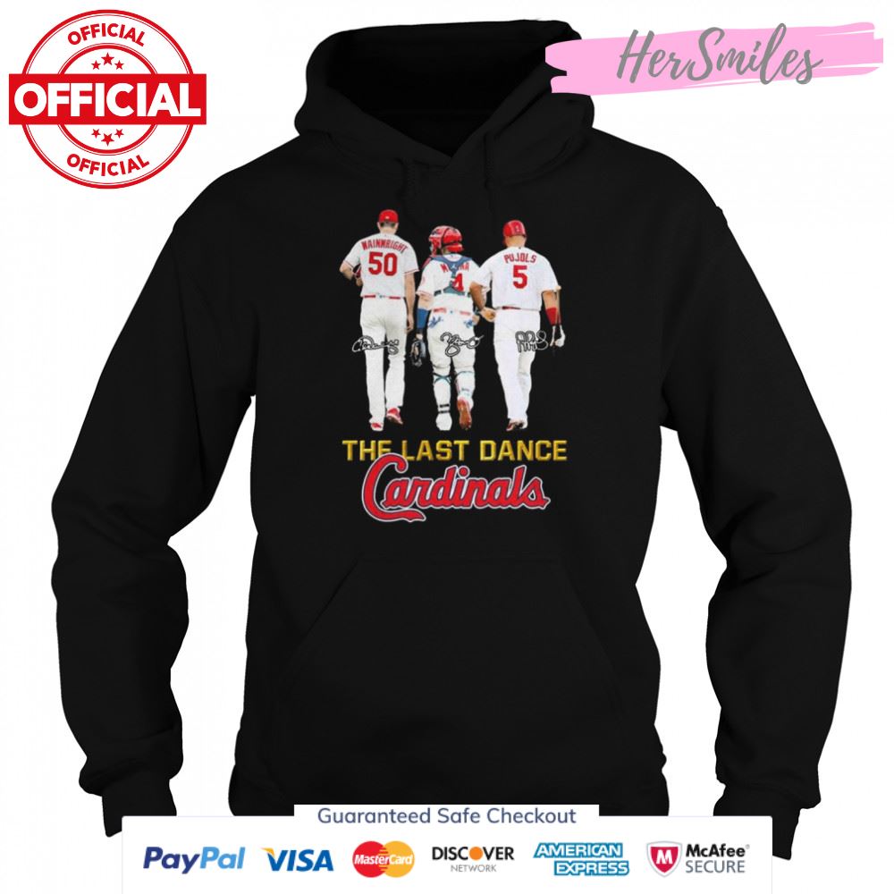 The Last Dance Cardinals Adam Wainwright Albert Pujols Signatures T-Shirt The Last Dance Cardinals Adam Wainwright Albert Pujols Signatures T-Shirt