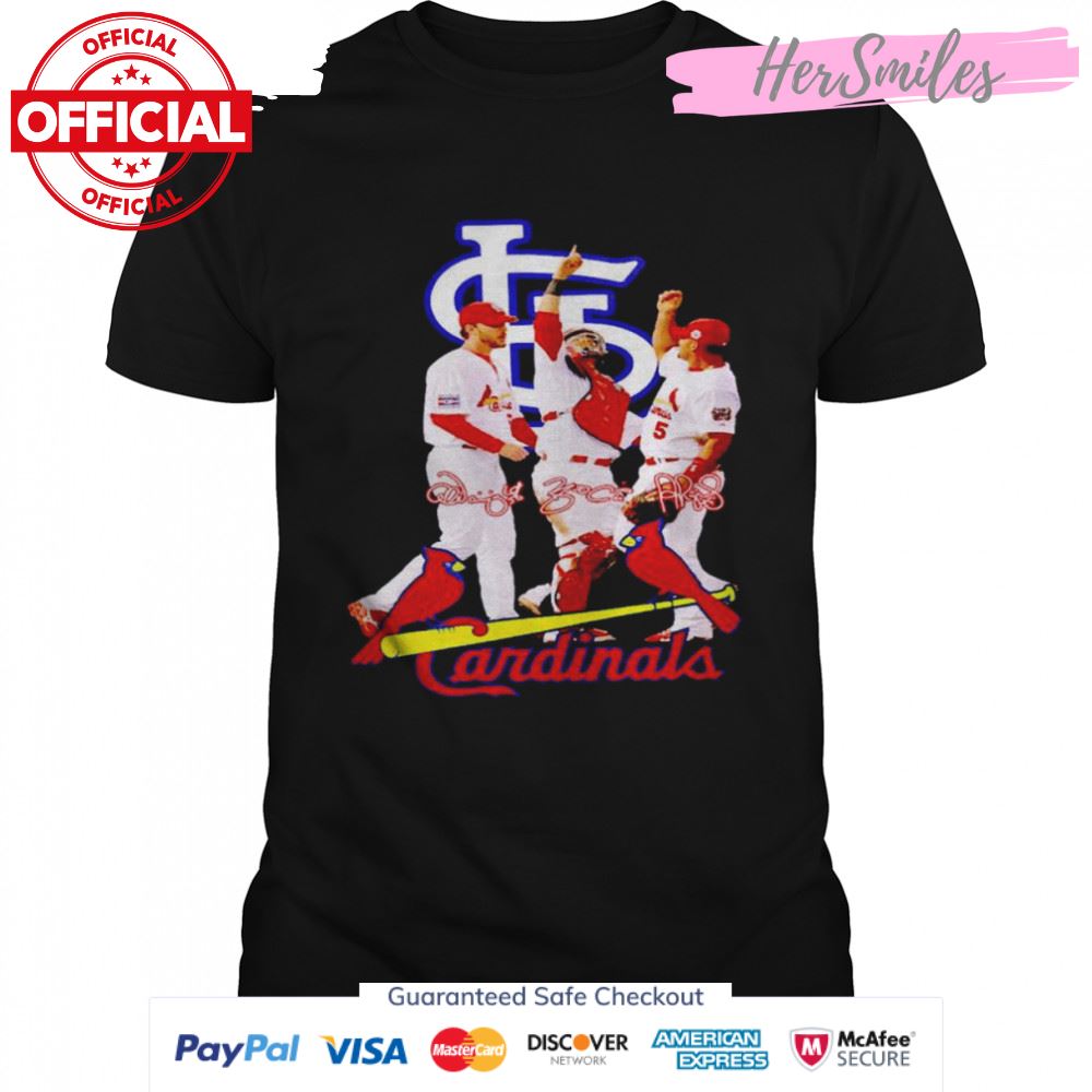 The Last Dance St. Louis Cardinals Molina Wainwright And Pujols signatures shirt