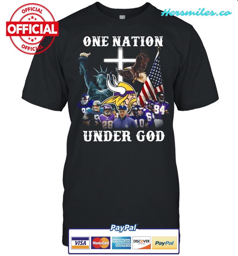 The Minnesota Vikings Team Football One Nation Under God 2021 shirt