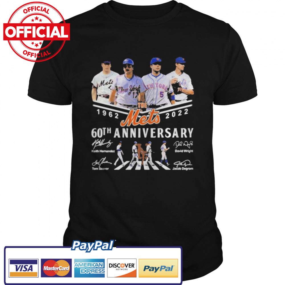 The New York Mets 1962 2022 60yh anniversary abbey road signatures Shirt