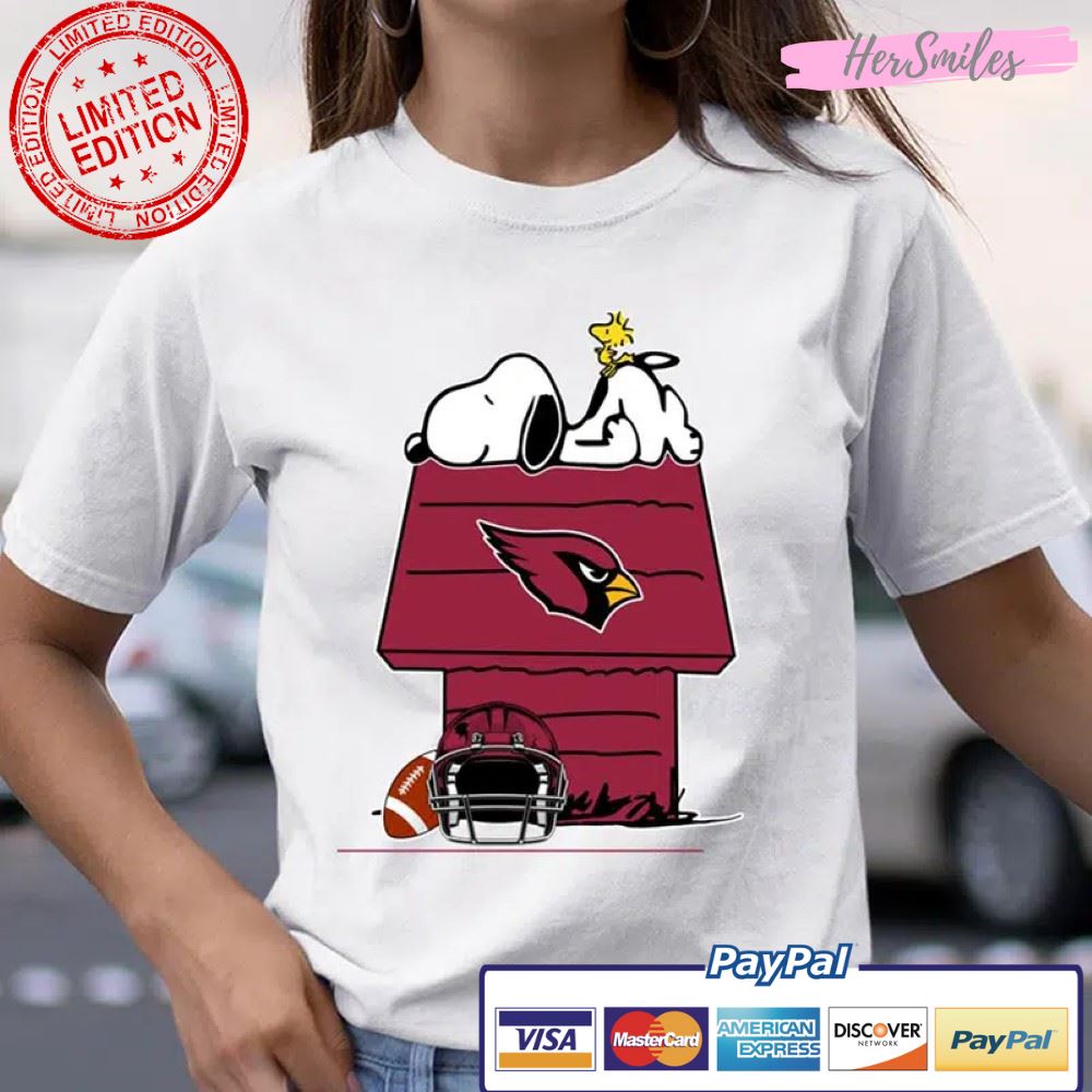 The Peanuts Movie Arizona Cardinals Snoopy Woodstock T Shirt