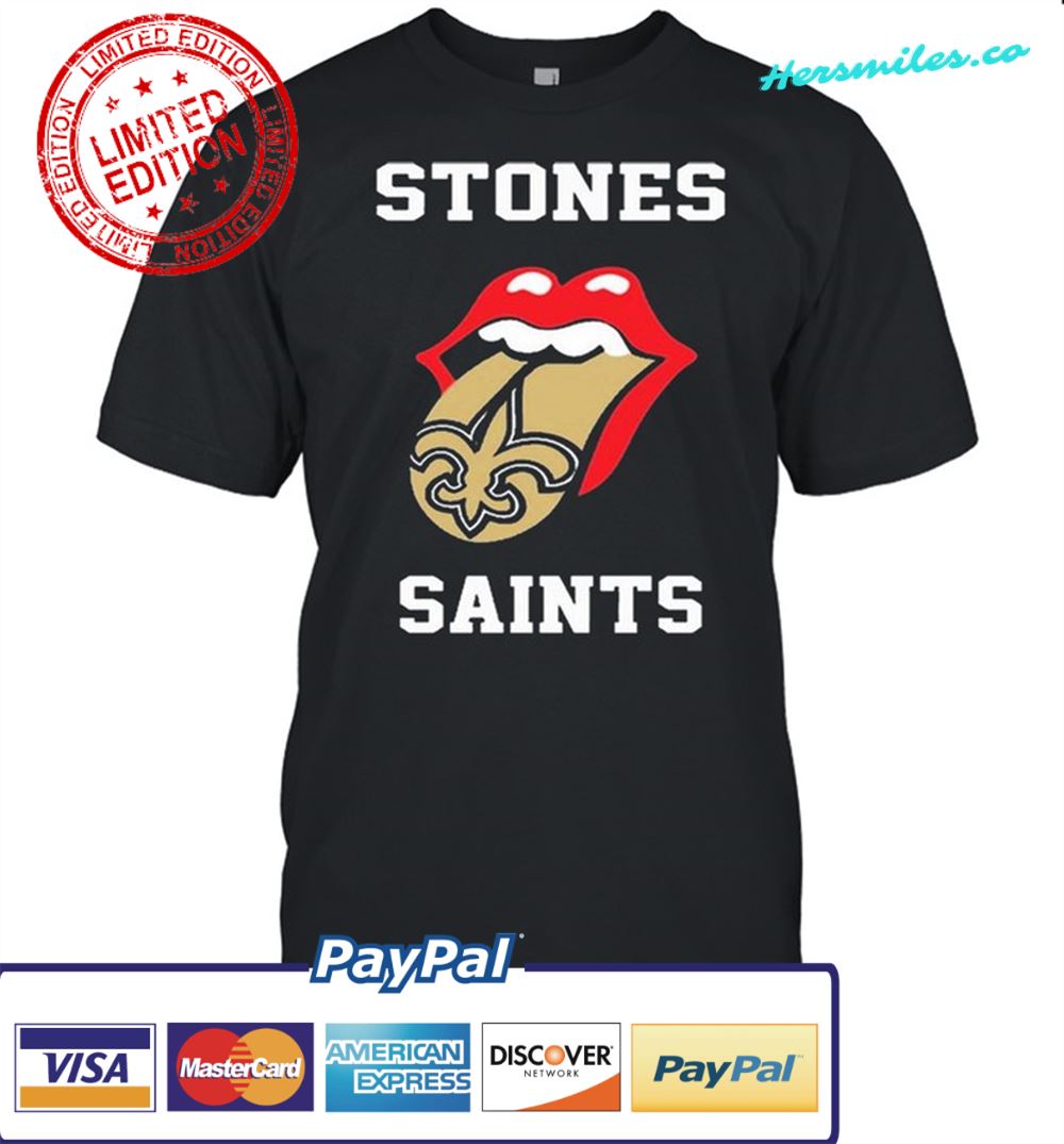 The Rolling Stones New Orleans Saints 2021 shirt