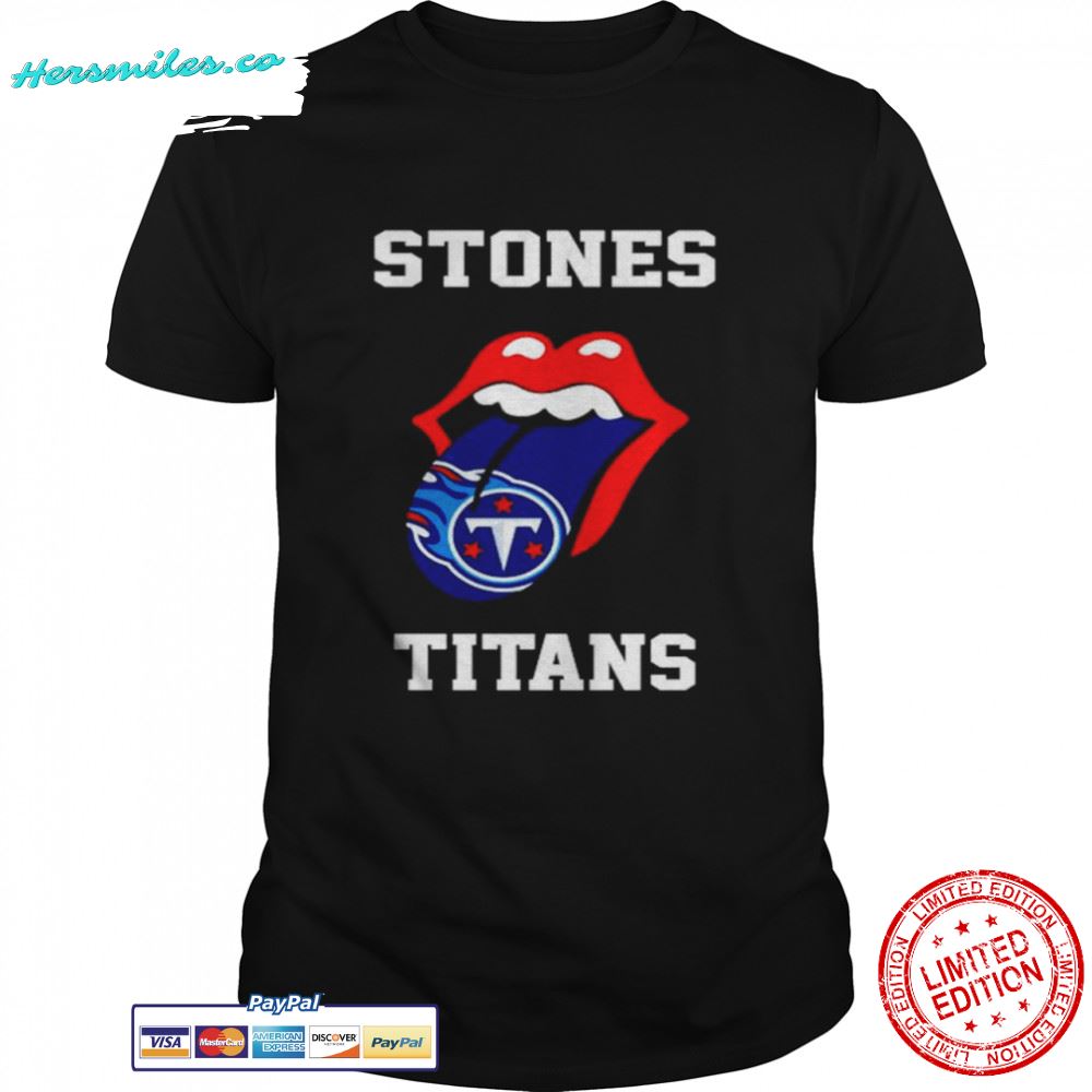 The Rolling Stones Tennessee Titans lips shirt