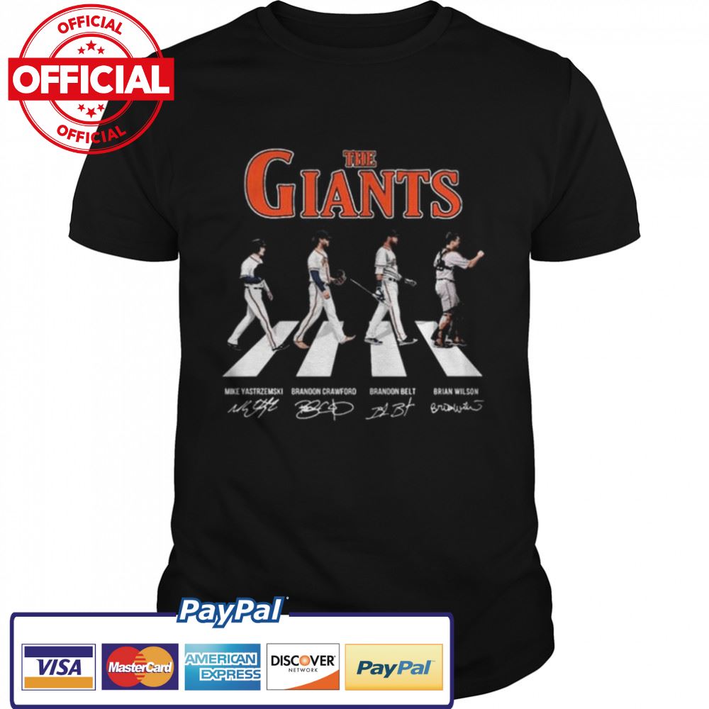 The San Francisco Giants Abbey Road signatures 2022 shirt