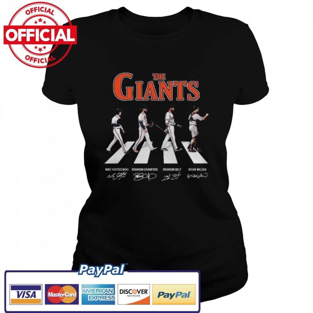 The San Francisco Giants Abbey Road signatures 2022 shirt
